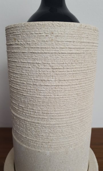 Weinkühler Sandstein mit Untersetzer "Antico"